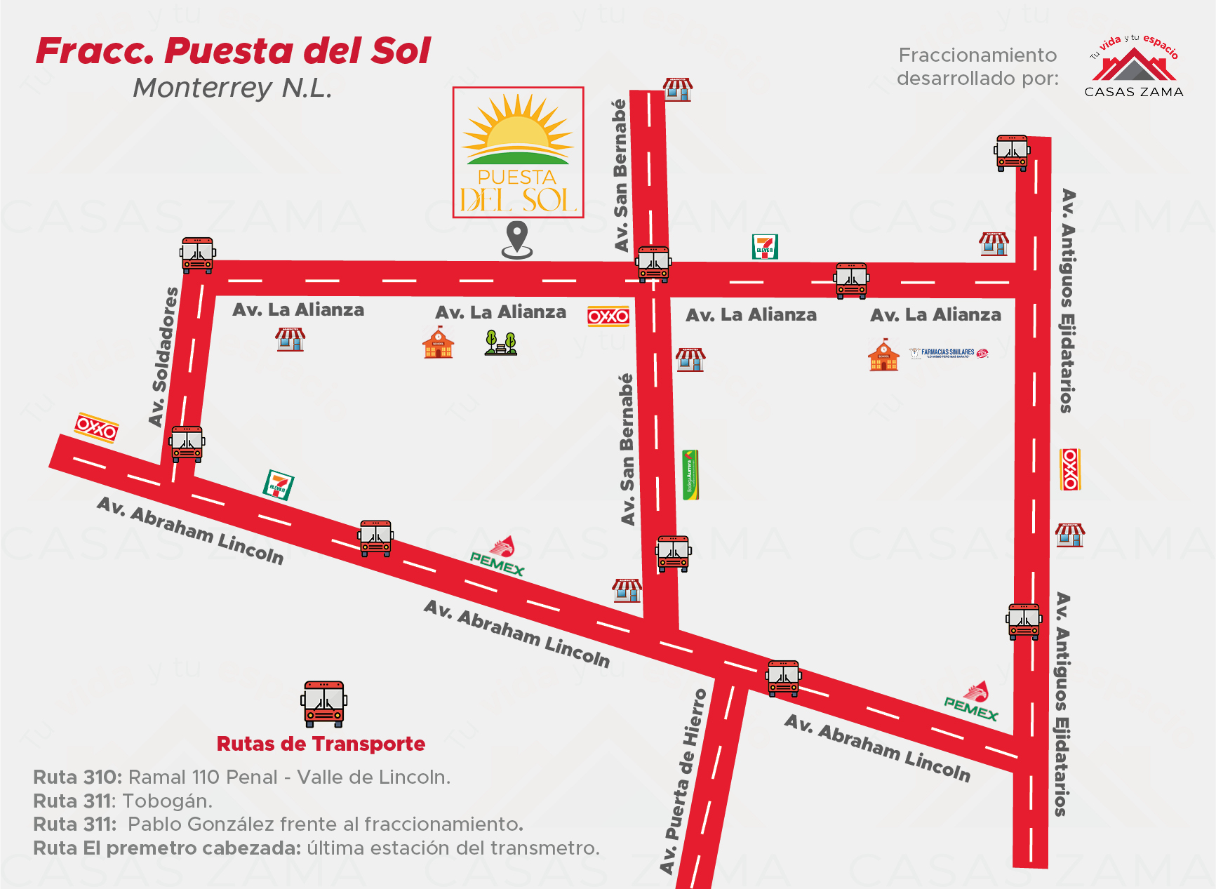 Mapa Puesta del Sol